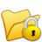 Folder yellow locked Icon